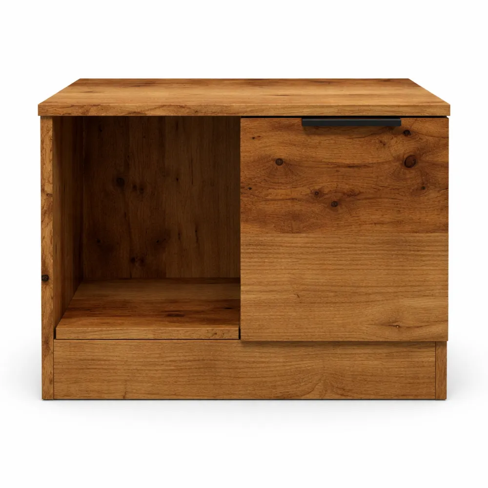 Table Basse Carrée en Bois Recyclé