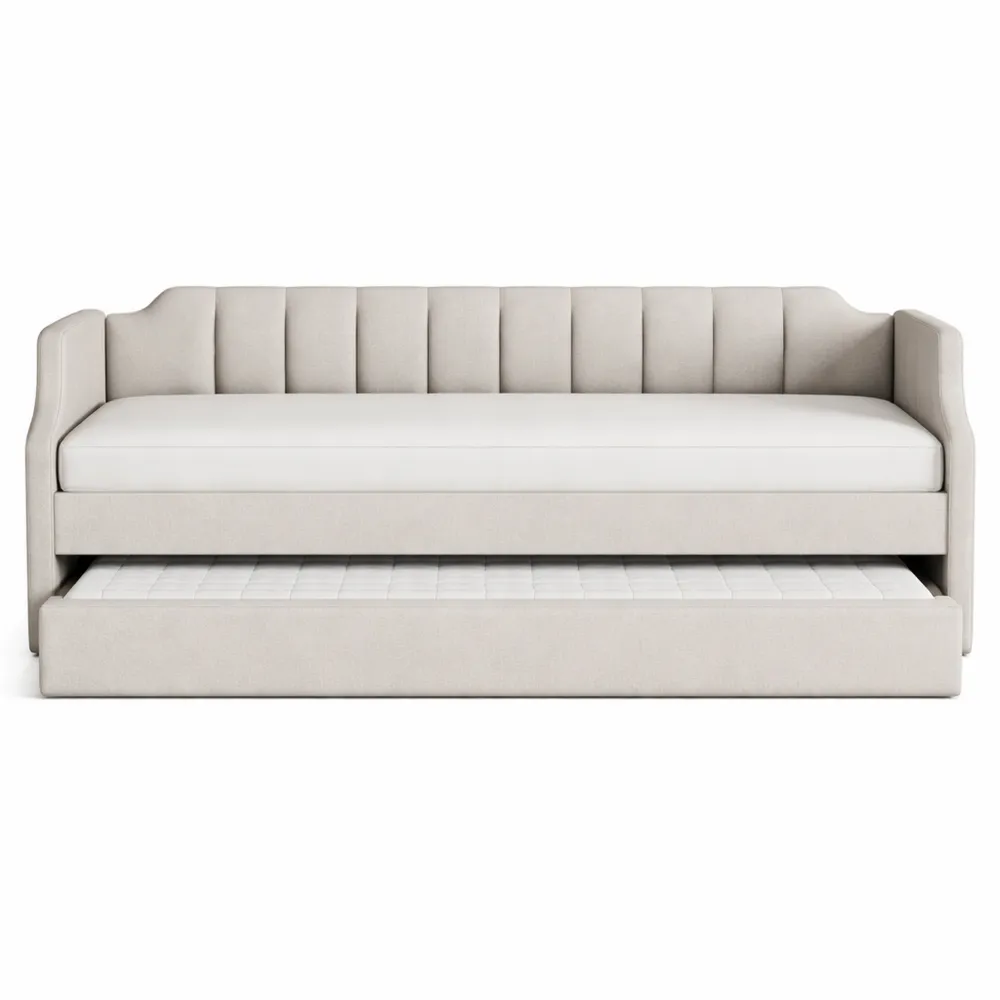 Canapé-lit escamotable 90x200 cm pour une personne, fonction 2 en 1