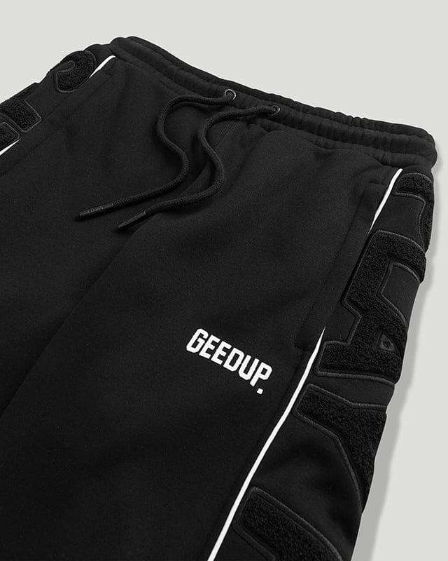 Geedup Play For Keeps Black/White Trackpants