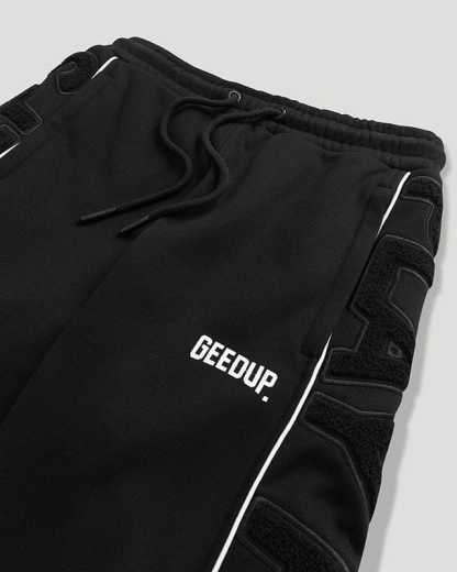 Geedup Play For Keeps Black/White Trackpants