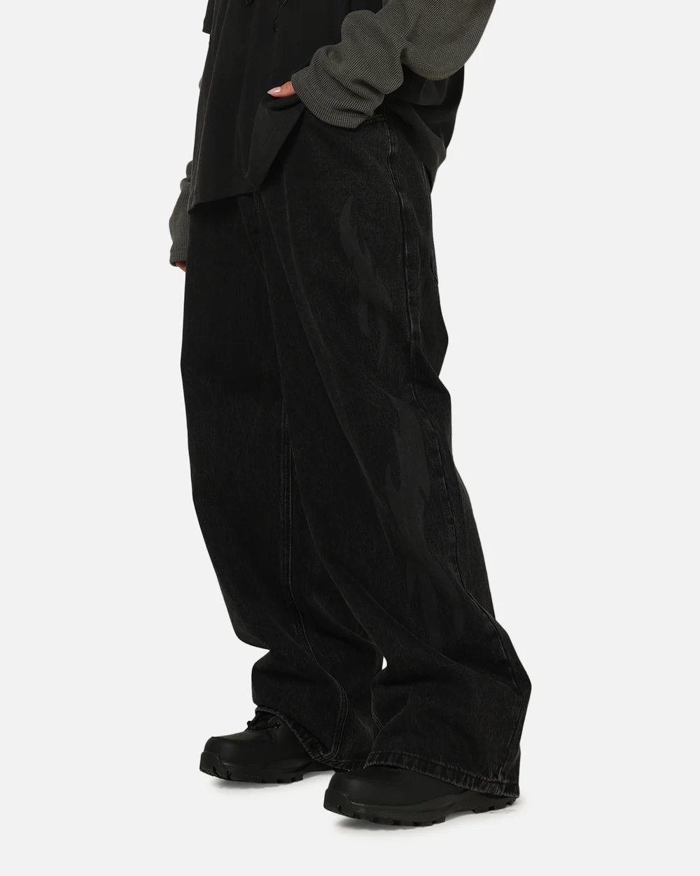 Saint Morta Amplus Infernal Rinse Jeans Black