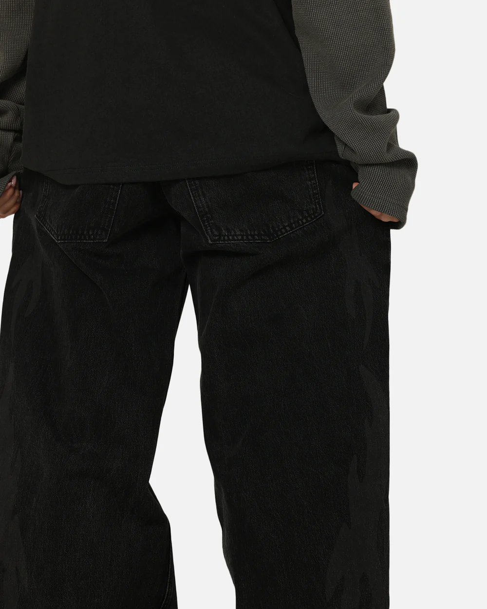 Saint Morta Amplus Infernal Rinse Jeans Black