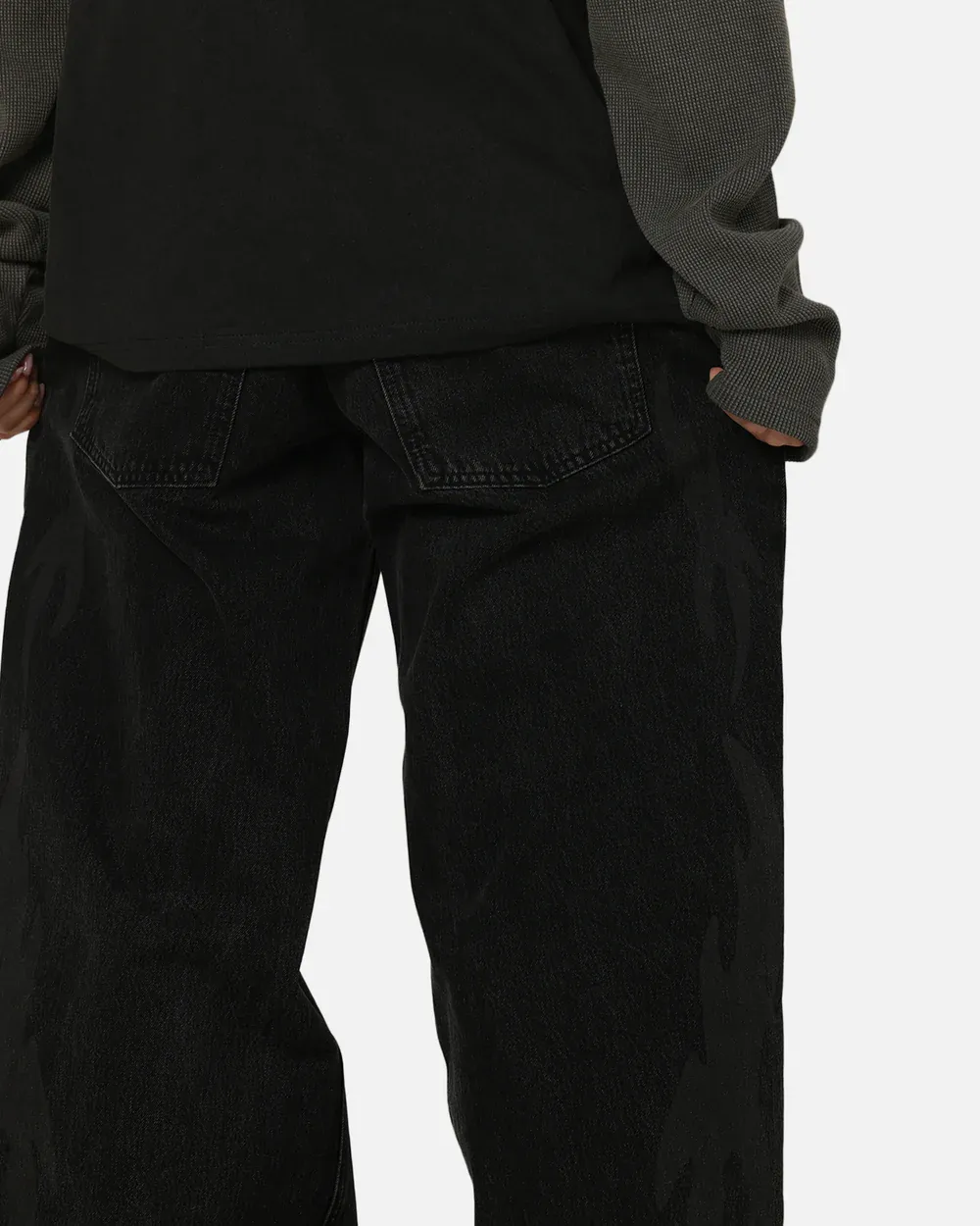 Saint Morta Amplus Infernal Rinse Jeans Black