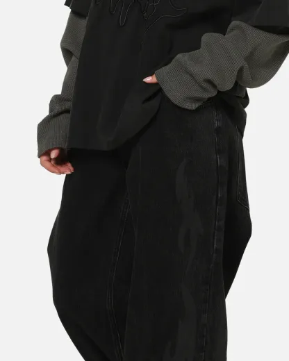 Saint Morta Amplus Infernal Rinse Jeans Black