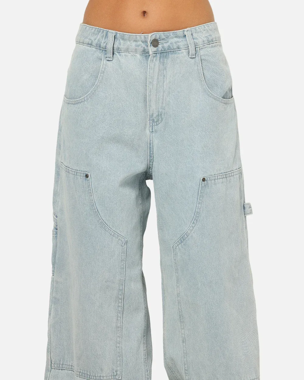 Carre Baggy Work Jeans Light Blue Wash