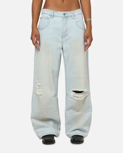 Saint Morta Amplus Distressed Jeans Light Dirty Denim