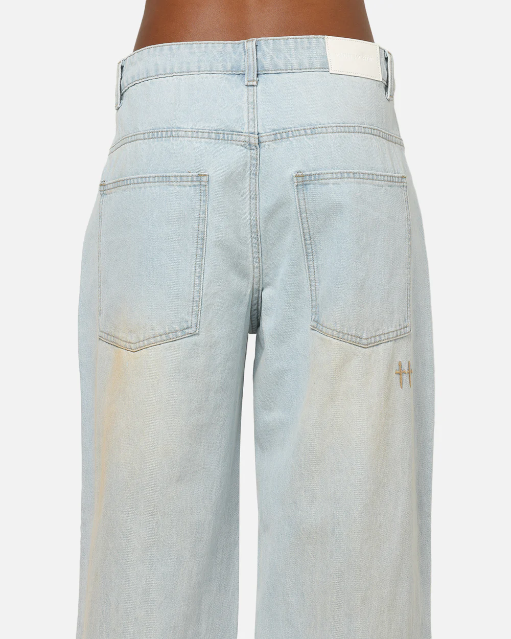 Saint Morta Amplus Distressed Jeans Light Dirty Denim