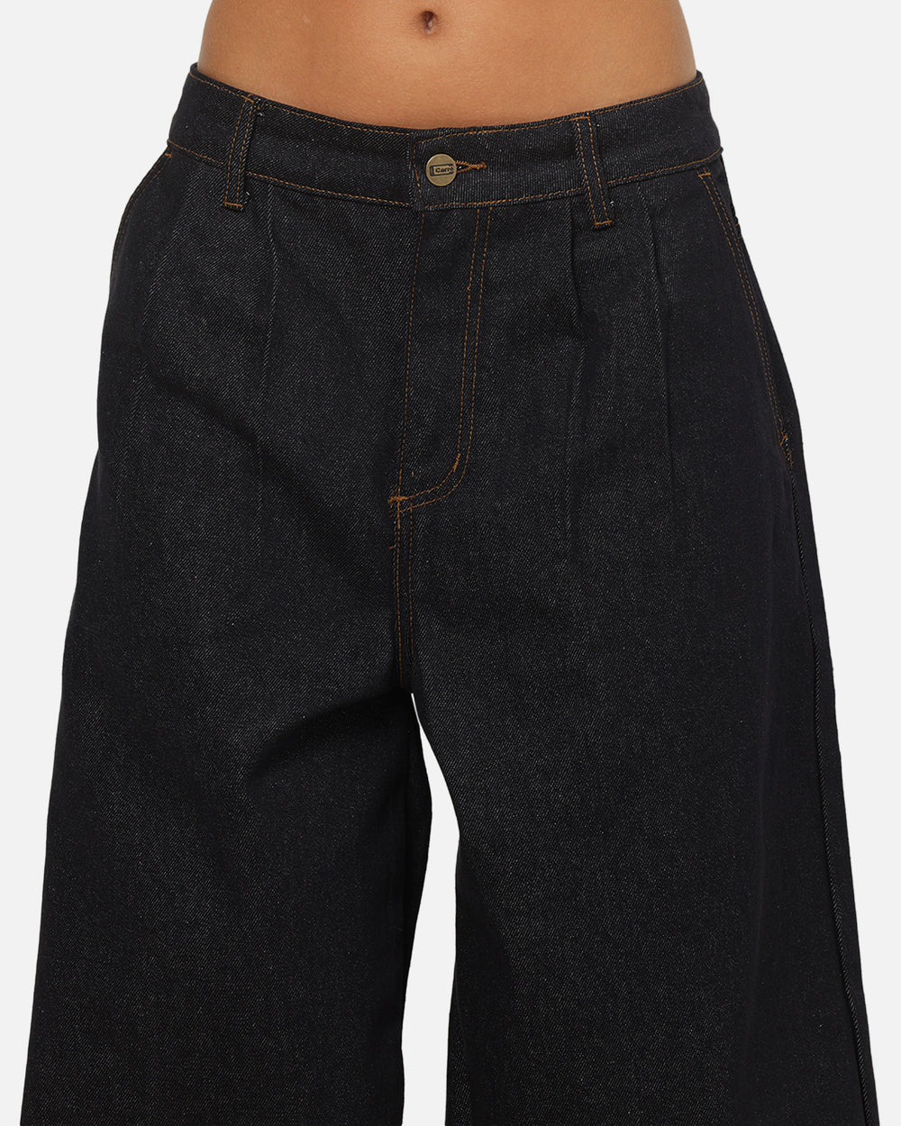 Carre Astor Pleated Jeans Raw Blue