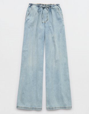 Aerie Daydream Denim Pull-On Pant