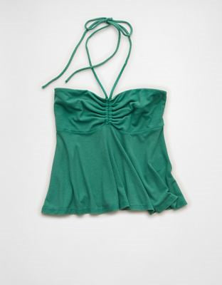 AE Soft & Sexy Halter Cinch Babydoll Top