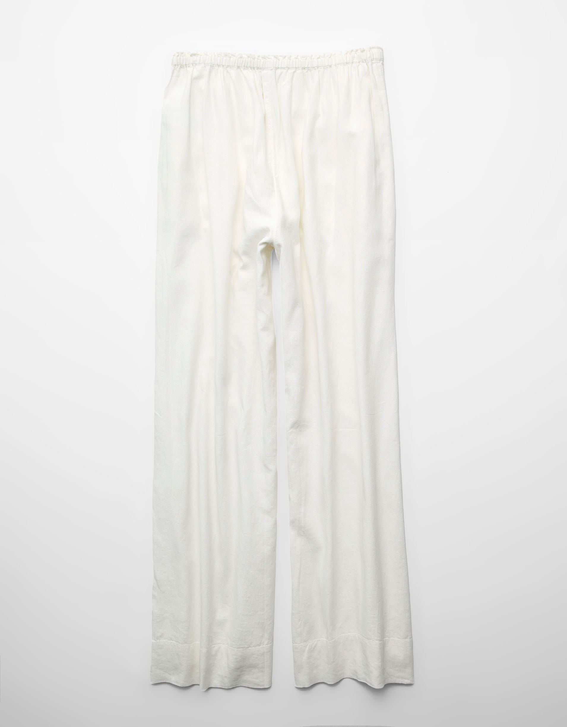 AE Linen-Blend Wide-Leg Pant