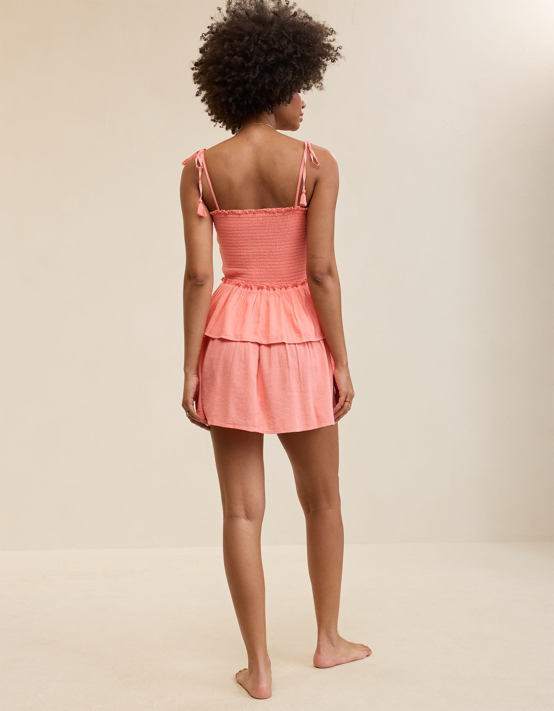 Aerie At The Barre Smocked Mini Dress