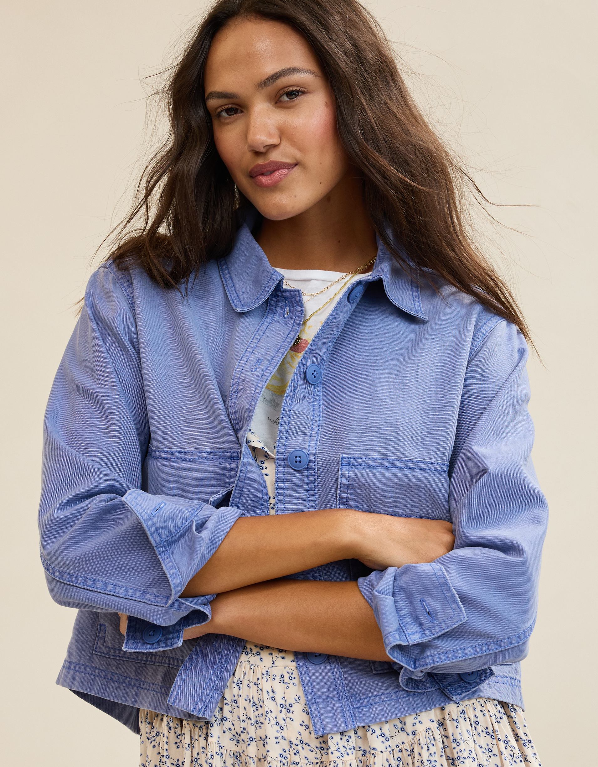 Aerie Cropped Chore Jacket