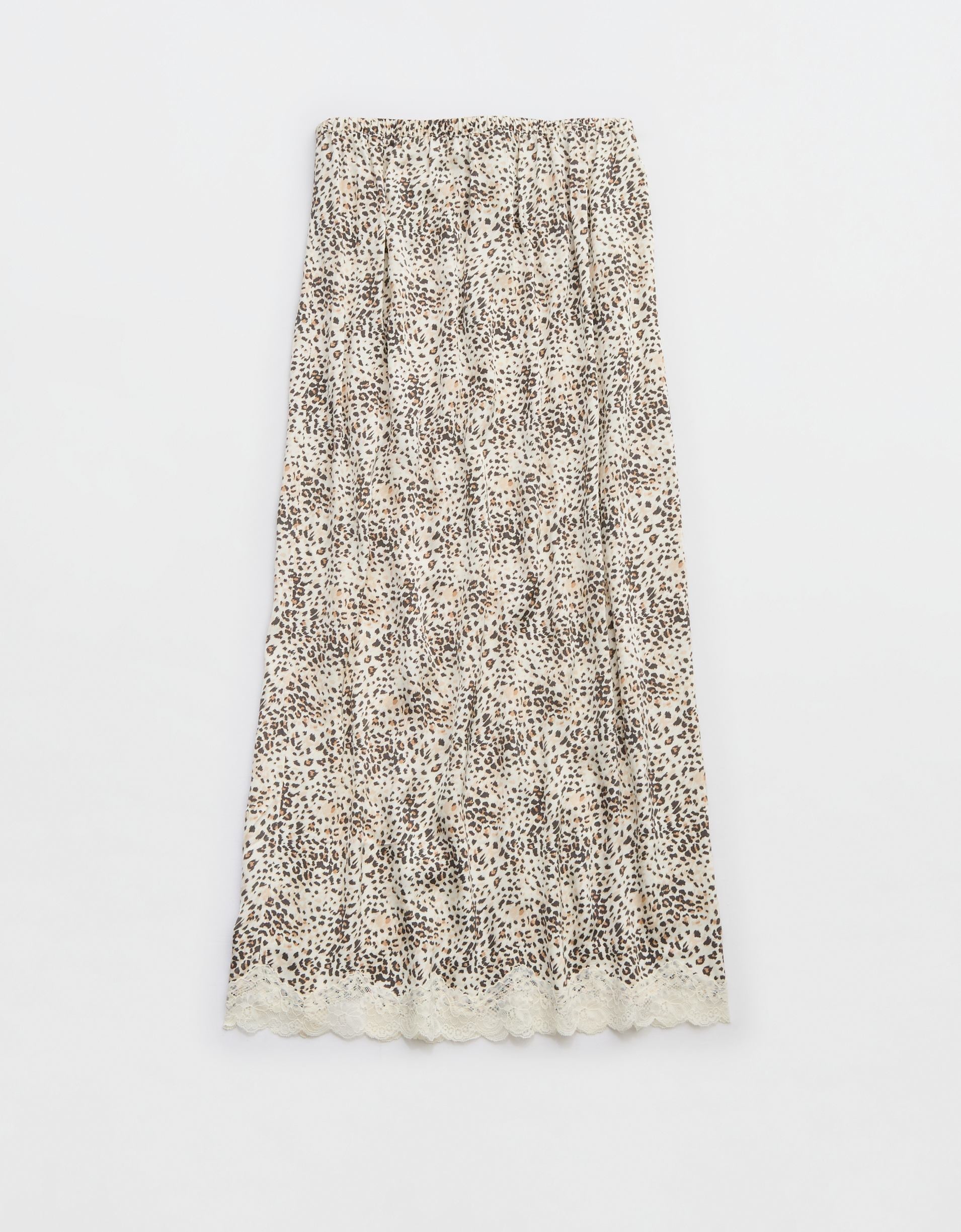 Aerie Satin Midi Skirt