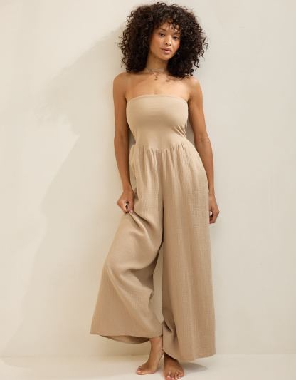 Aerie At The Barre Strapless Jumpsuit