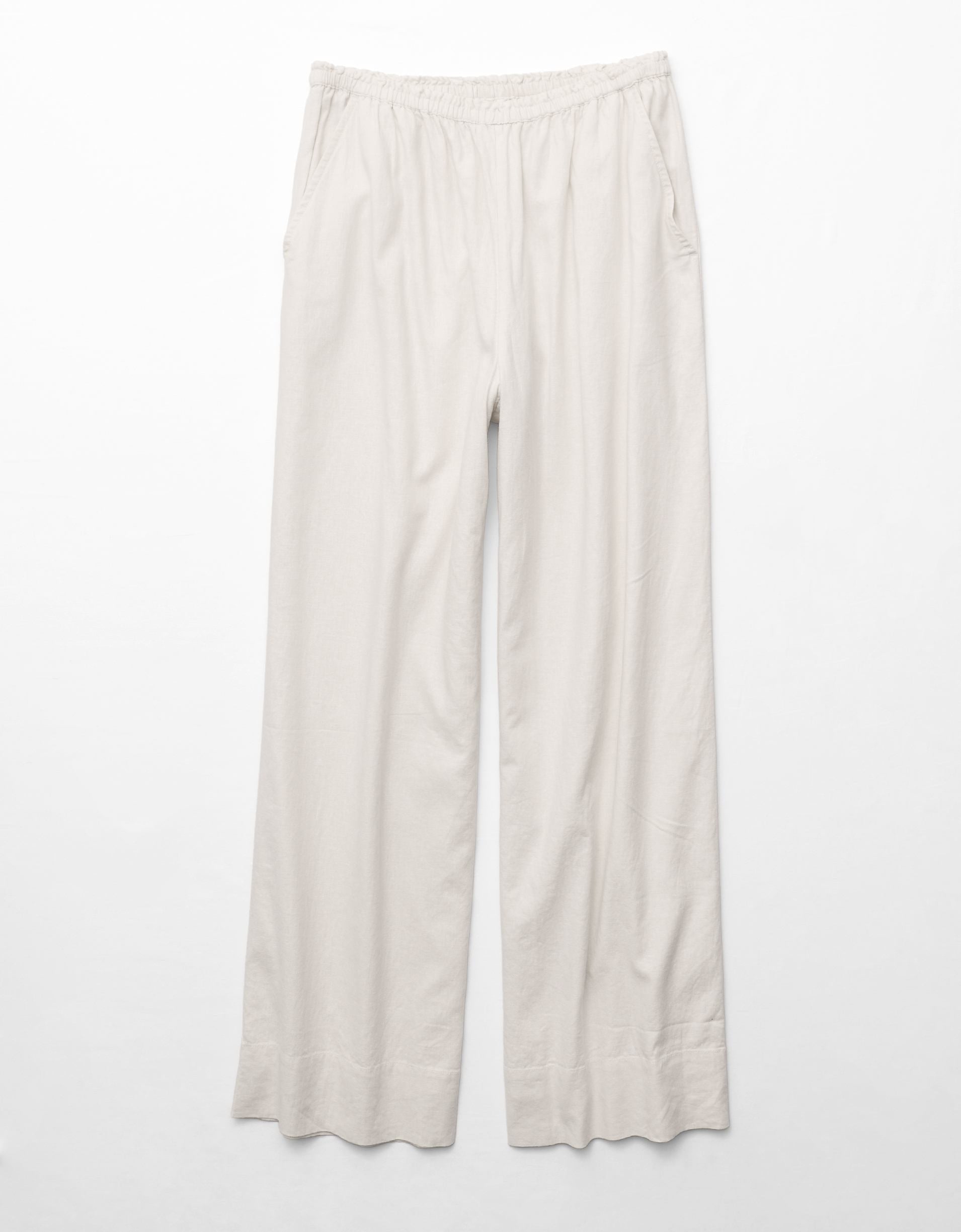 AE Linen-Blend Wide-Leg Pant