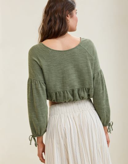 Aerie Endless Summer Cropped Sweatshirt
