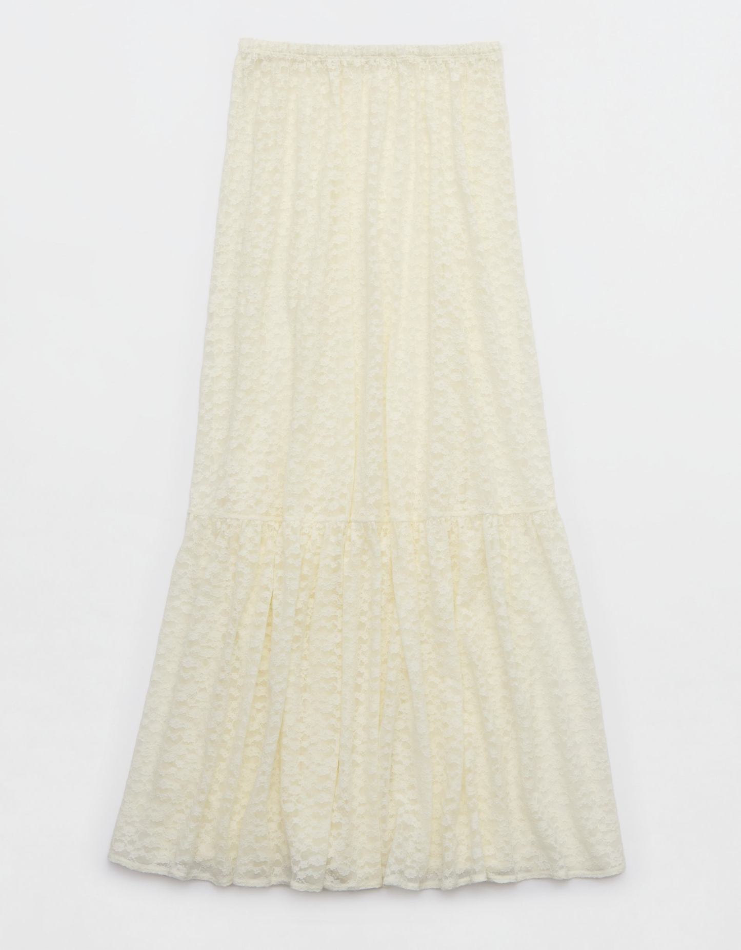 Aerie Tiered Lace Maxi Skirt