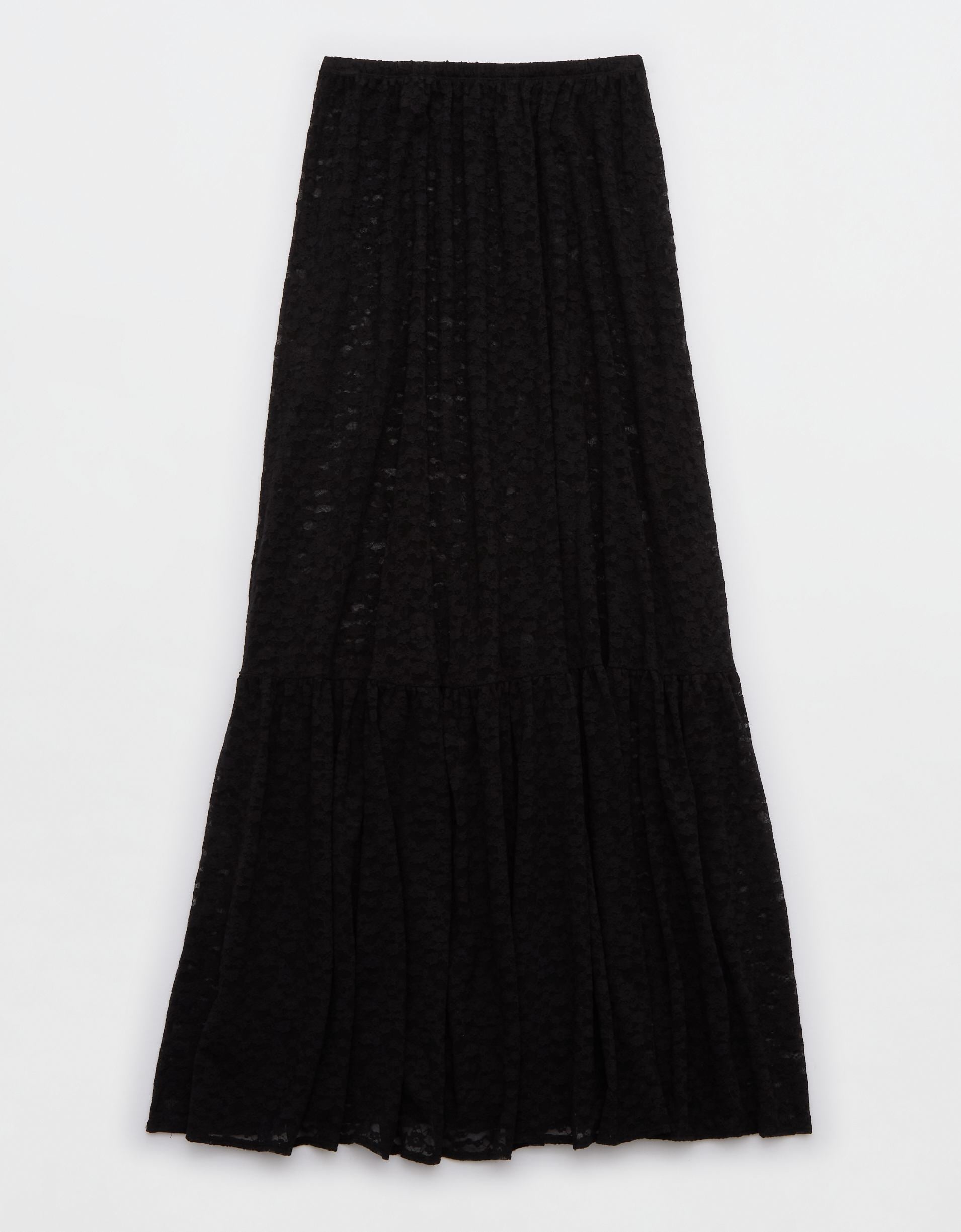 Aerie Tiered Lace Maxi Skirt