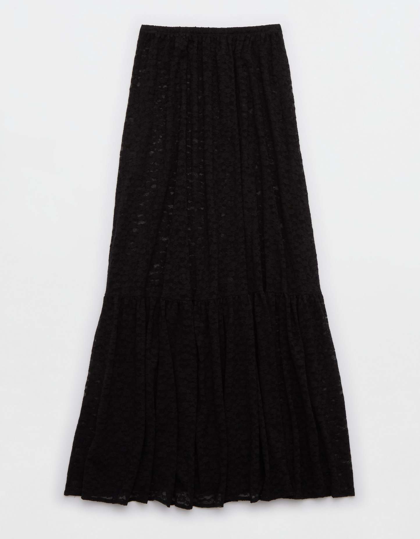Aerie Tiered Lace Maxi Skirt