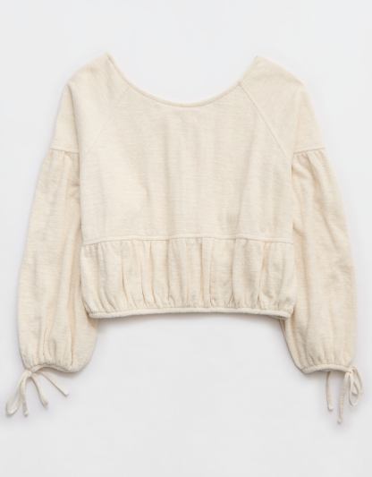 Aerie Endless Summer Cropped Sweatshirt