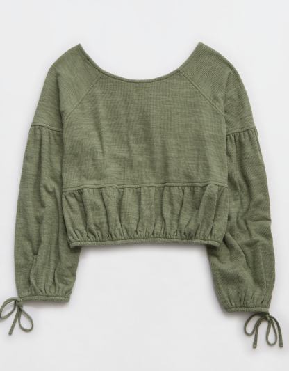 Aerie Endless Summer Cropped Sweatshirt