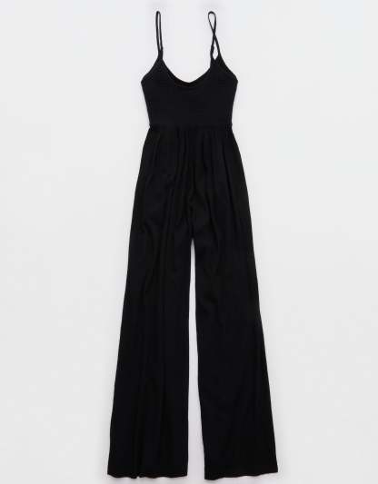 Aerie At The Barre Smocked Jumpsuit