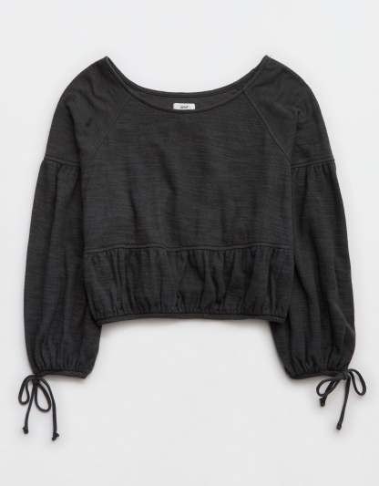 Aerie Endless Summer Cropped Sweatshirt