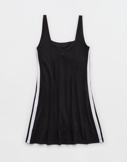 OFFLINE By Aerie Real Me XTRA Square Neck Track Mini Dress