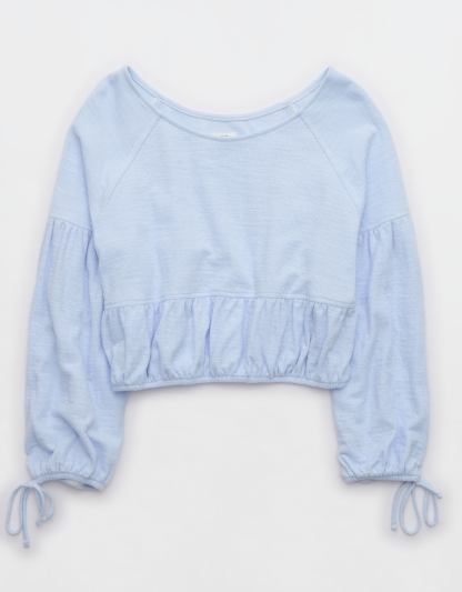 Aerie Endless Summer Cropped Sweatshirt