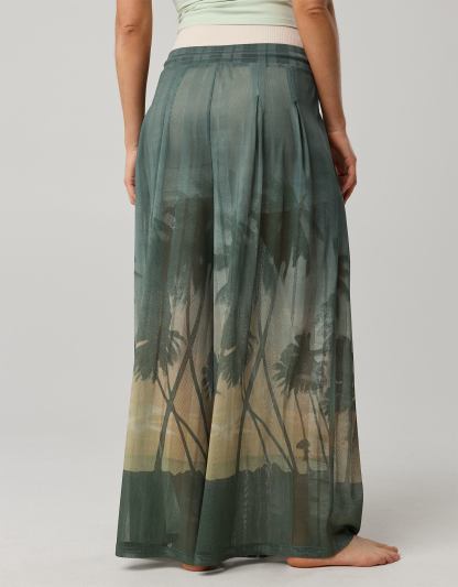OFFLINE By Aerie Mesh Super Wide Leg Pant