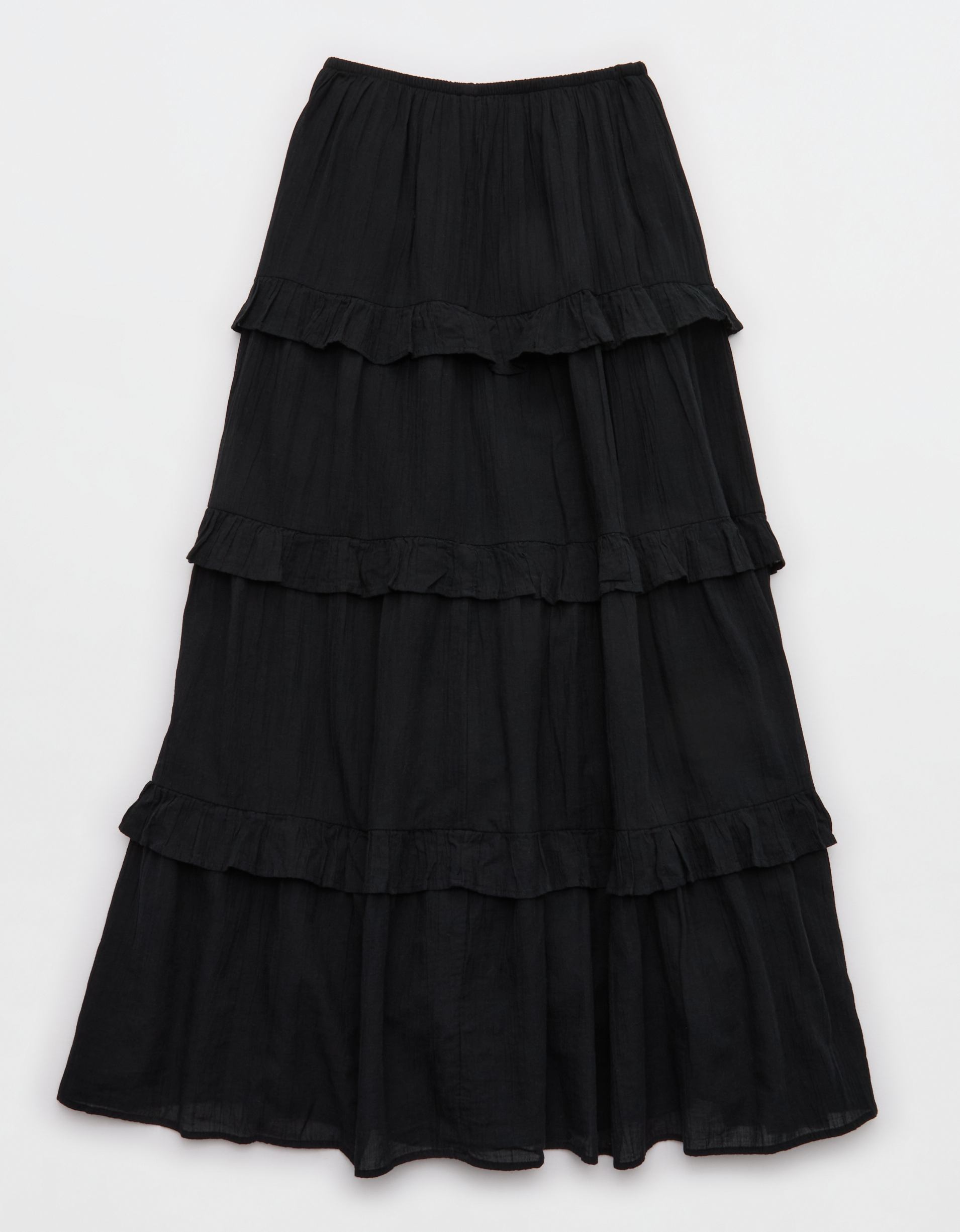 Aerie Ready To Ruffle Tiered Midaxi Skirt