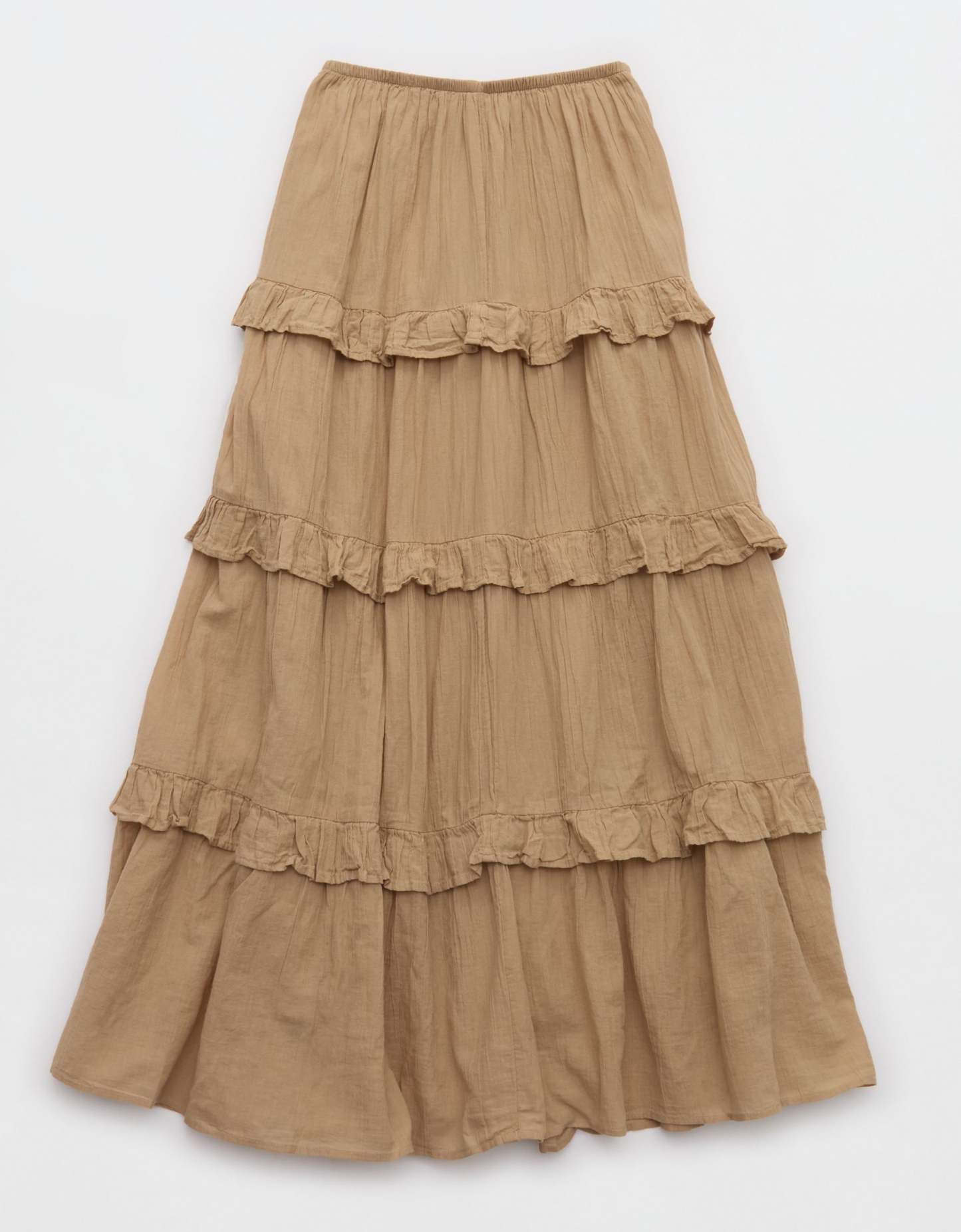 Aerie Ready To Ruffle Tiered Midaxi Skirt
