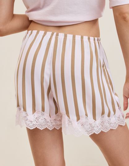 Aerie Night Out Satin Lace Boxer
