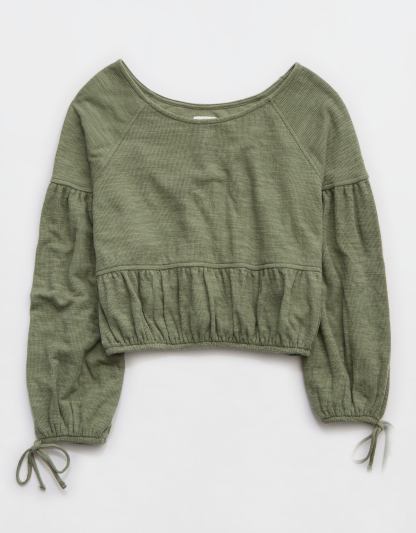 Aerie Endless Summer Cropped Sweatshirt