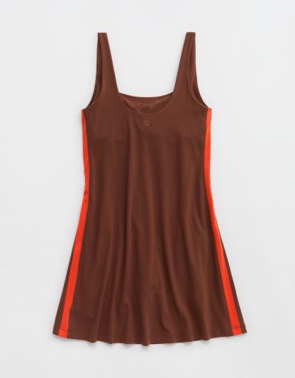 OFFLINE By Aerie Real Me XTRA Square Neck Track Mini Dress