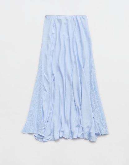 Aerie Satin Maxi Skirt