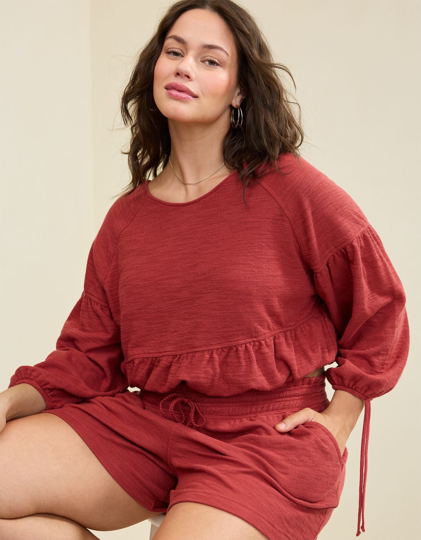 Aerie Endless Summer Cropped Sweatshirt