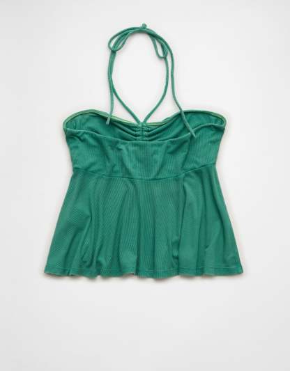 AE Soft & Sexy Halter Cinch Babydoll Top
