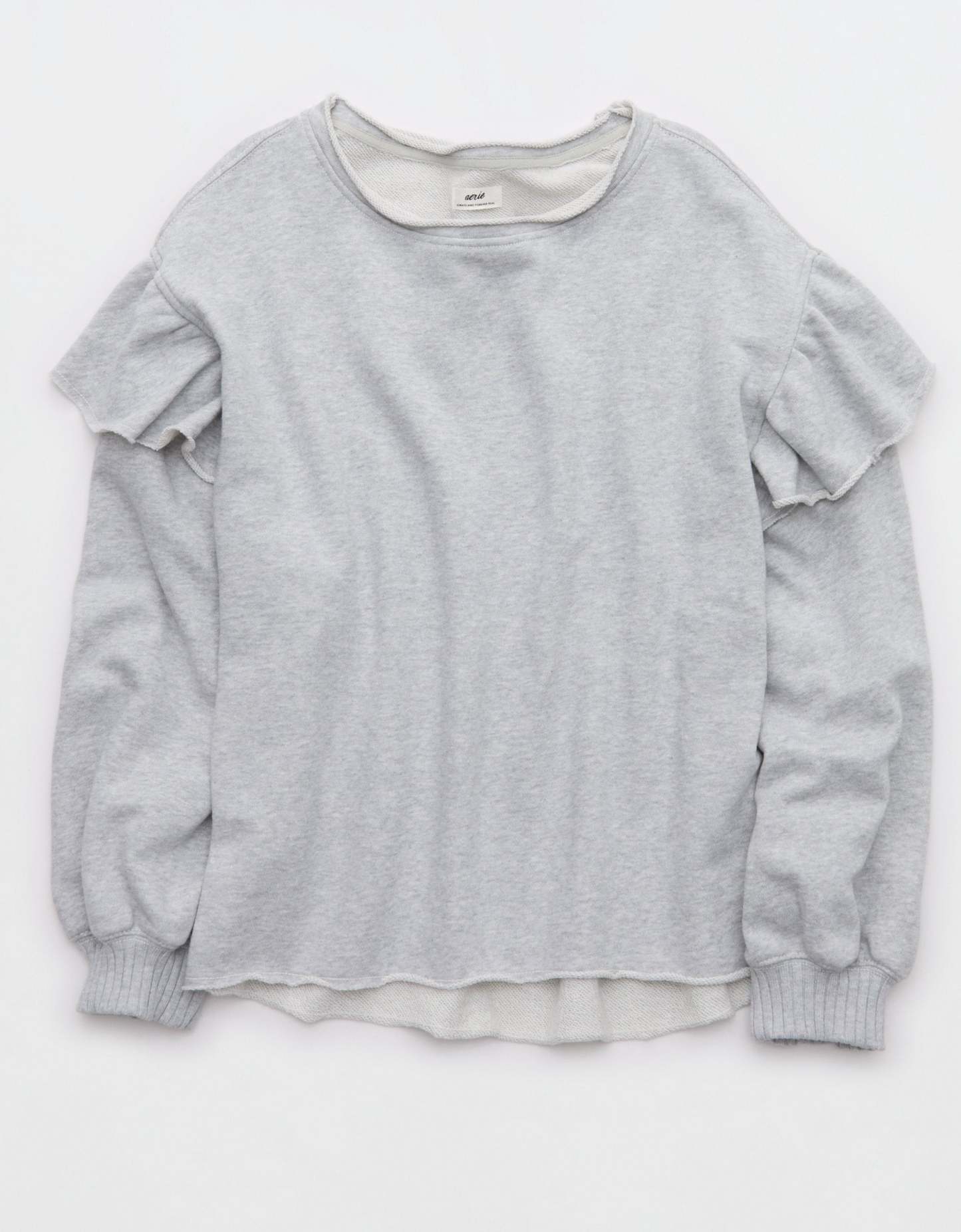 Aerie Ruffle Sleeve Sweatshirt