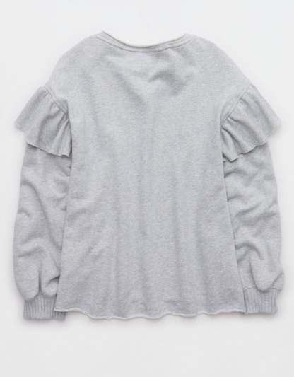 Aerie Ruffle Sleeve Sweatshirt