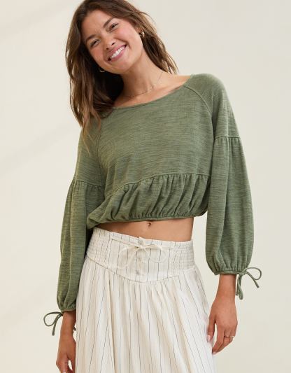 Aerie Endless Summer Cropped Sweatshirt