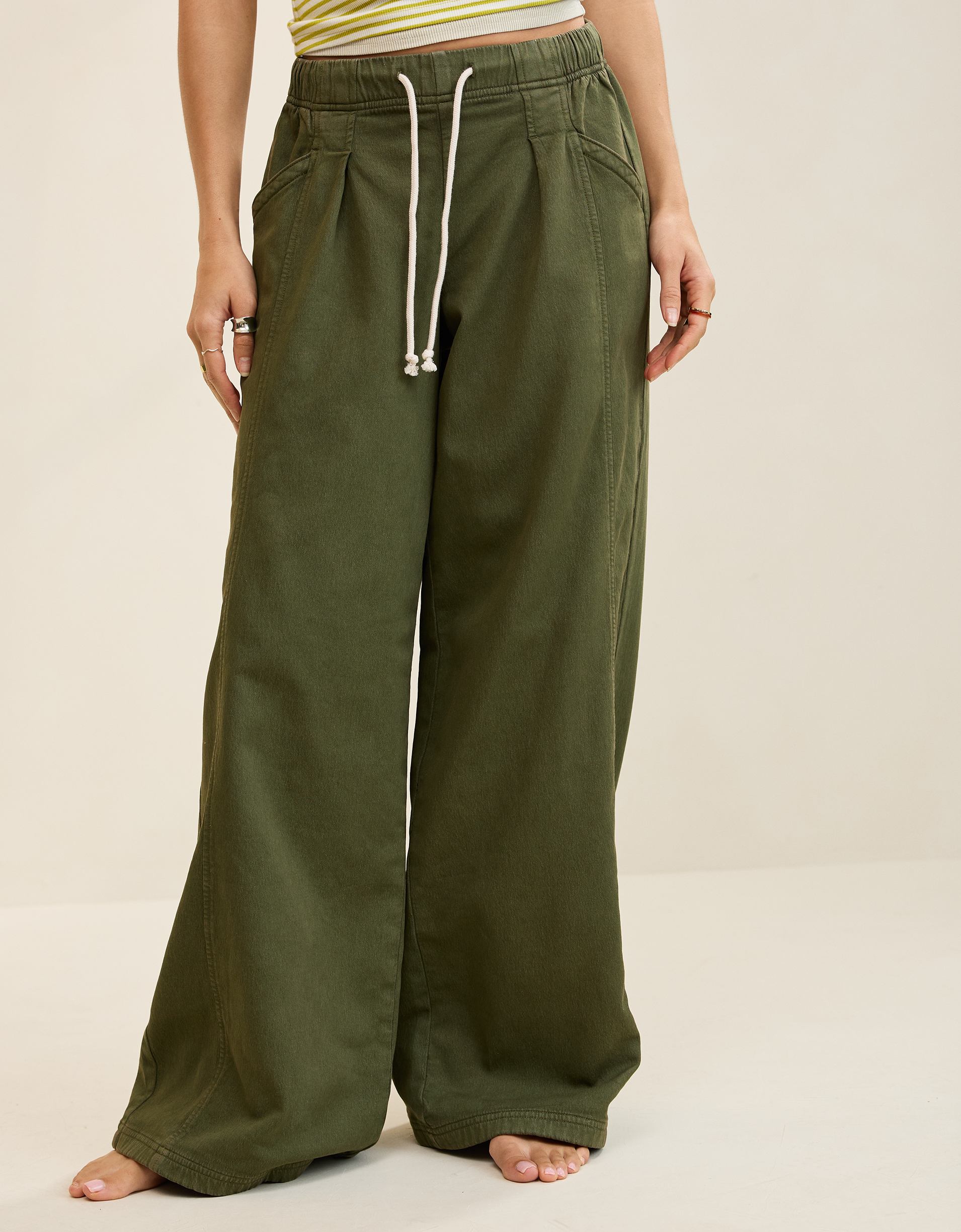 Aerie Daydream Denim Stretch Trouser