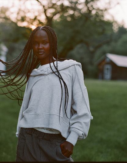 Aerie Beaded Hoodie