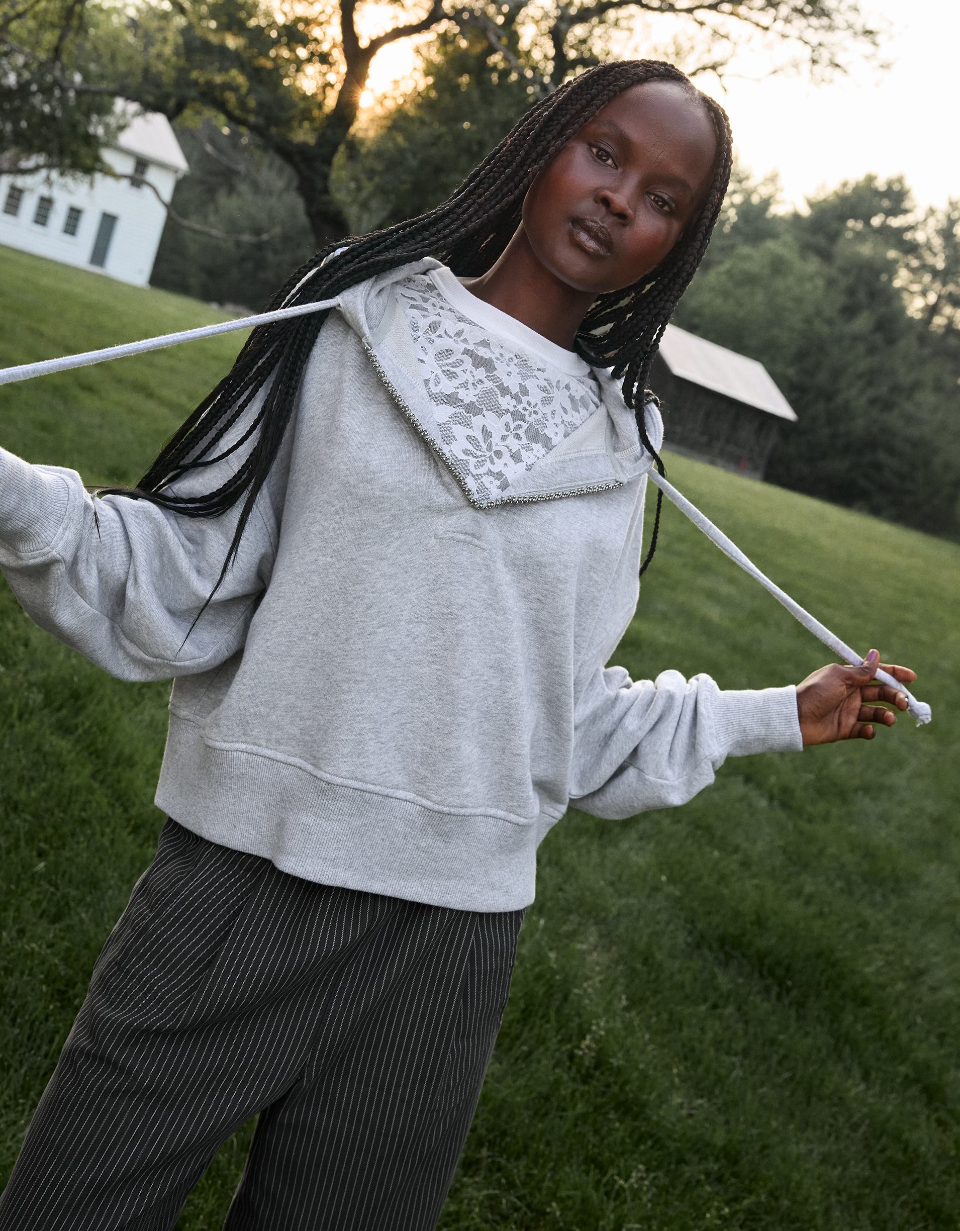 Aerie Beaded Hoodie