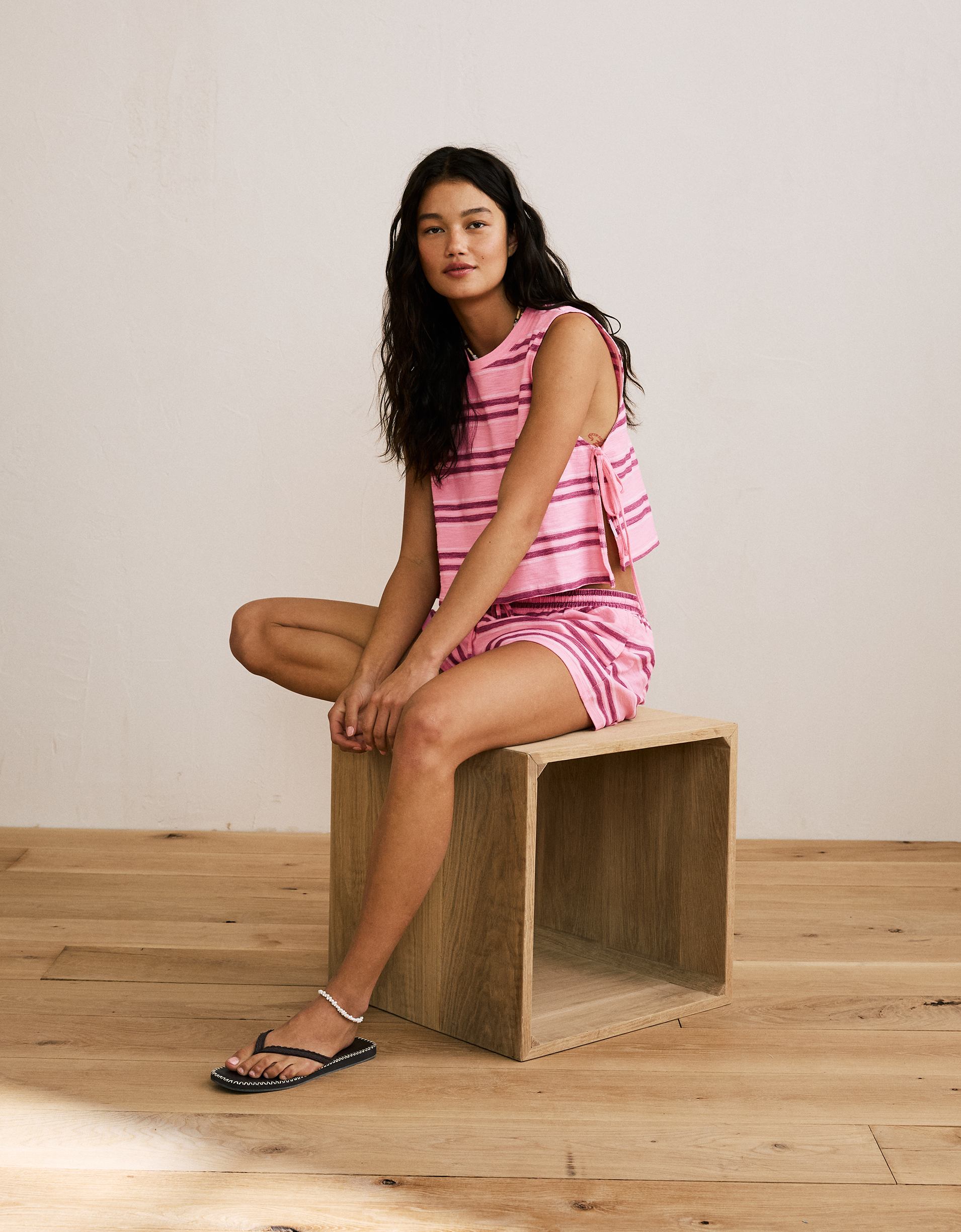 AE Sunchaser Side-Tie Muscle Tank Top