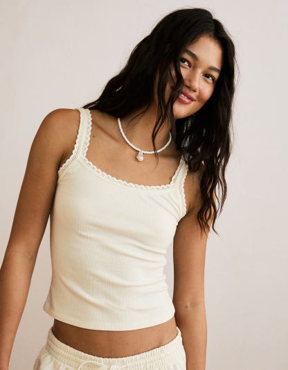 AE Lace Strap Tank Top