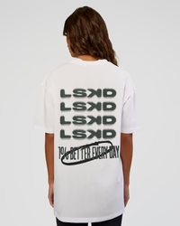 Everyday Elevation FLXCotton Oversized Tee - White-Carbon Green