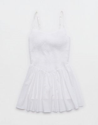 OFFLINE By Aerie Real Me Smocked Flowy Dress