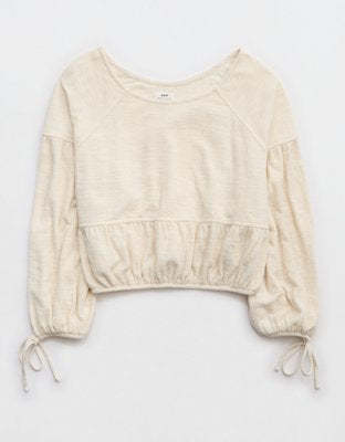 Aerie Endless Summer Cropped Sweatshirt